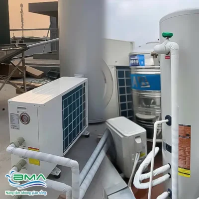 Ảnh BMA thi công máy bơm nhiệt Altis ALHP