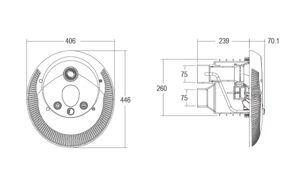 Kích thước đầu bơm ngược dòng ALtis PK1000