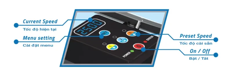 Bảng điều khiển máy bơm Emaux Super Power VSP125