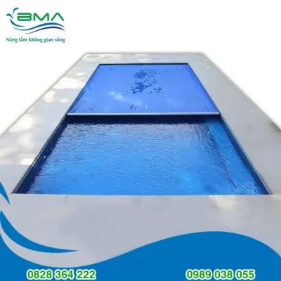 Mái che hồ bơi PVC tự động