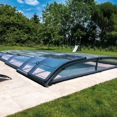 Ứng dụng mái che hồ bơi di động