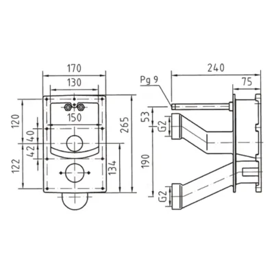Kích thước máy bơi ngược dòng Hugo Lahme Junior