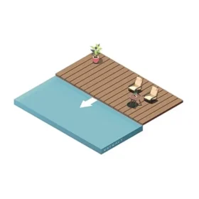 Sàn che hồ bơi nguyên khối