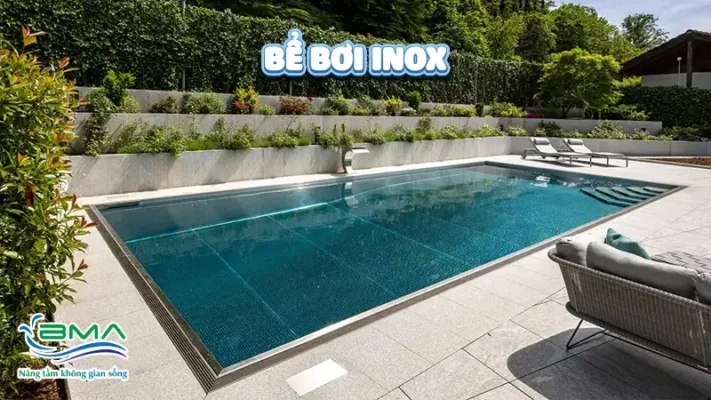 Chất liệu làm bể bơi phổ biến hiện nay - Tư vấn chi tiết từ BMA 7 Bể bơi inox (thép không gỉ)