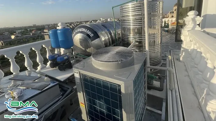 Hệ thông nước nóng trung tâm lâu đài - Hải Dương