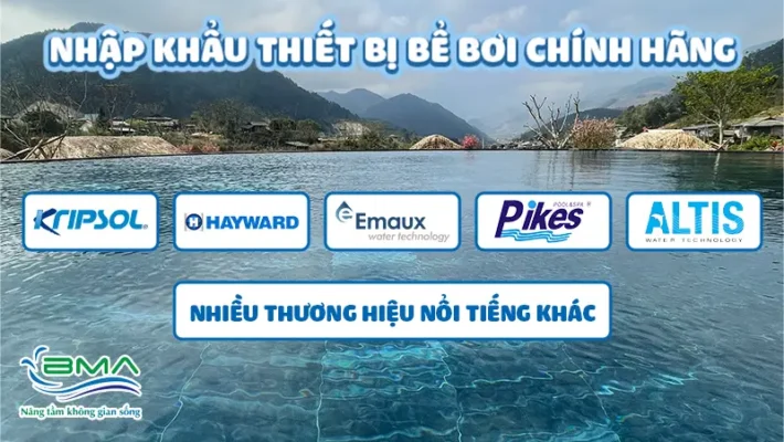 Nhập khẩu thiết bị bể bơi chính hãng