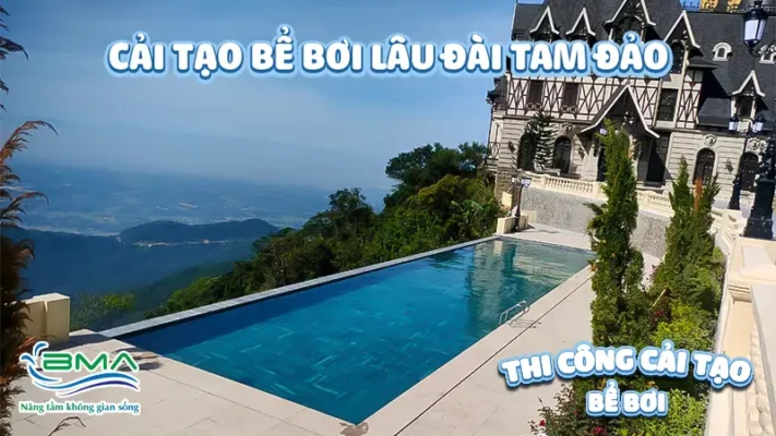 Bể bơi lâu đài Tam Đảo
