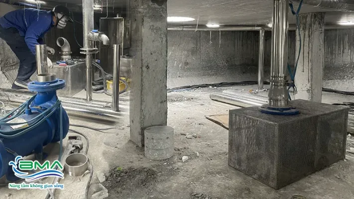 Hệ thống máy bơm đài phun nước