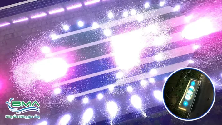 Nhạc nước nước âm sàn khu công nghiệp Nam Cầu Kiền