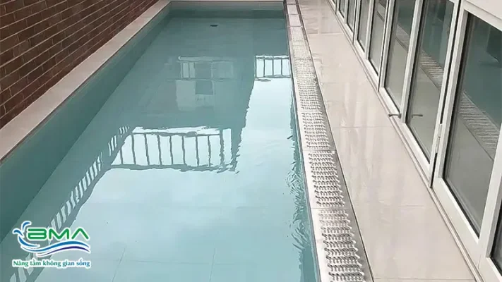 Thanh tràn hồ bơi inox